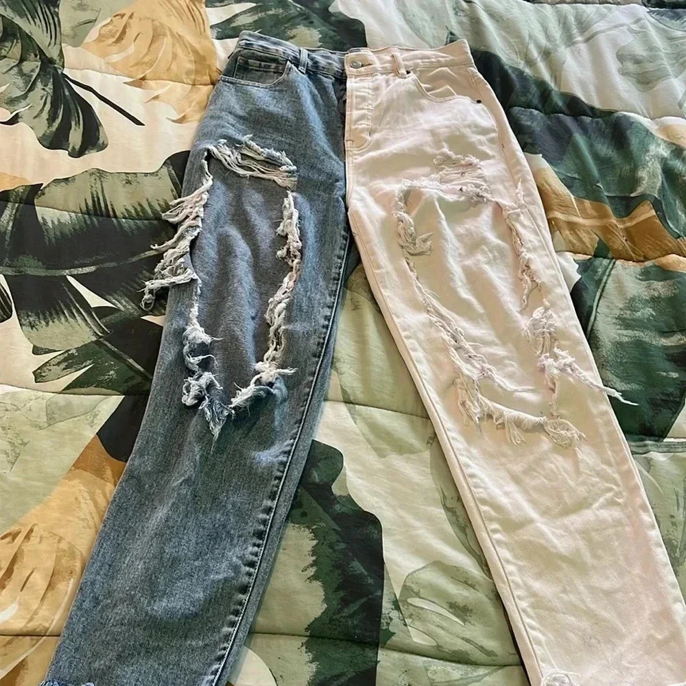Two color jeans